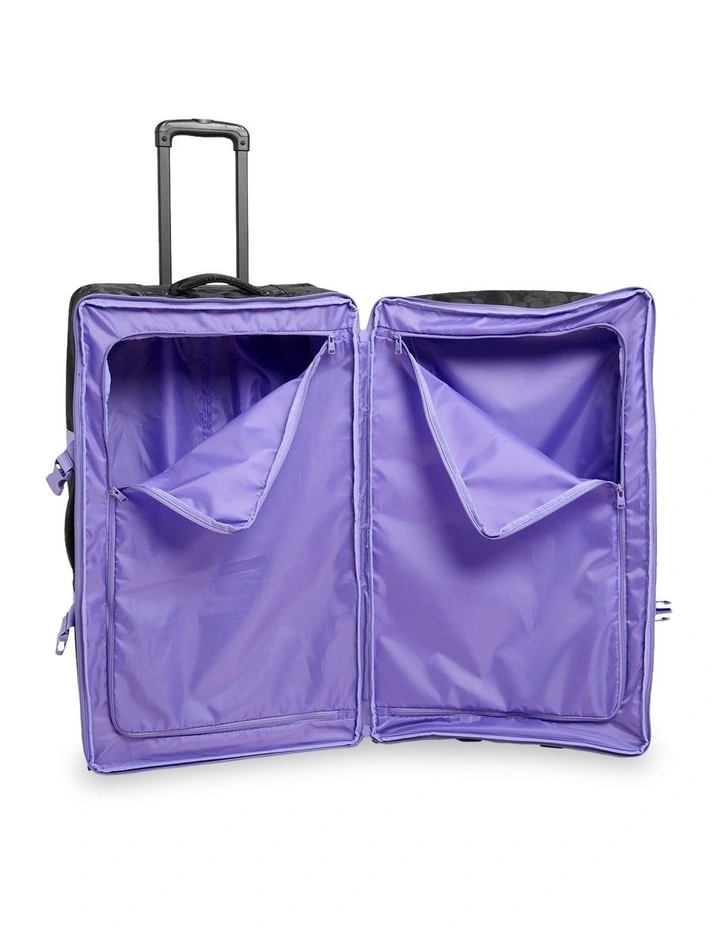 Long Haul Travel Bag Rolling Suitcase in Black image 4