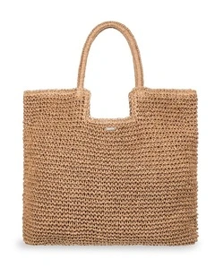 Coconut Pie Tote Bag in Brown