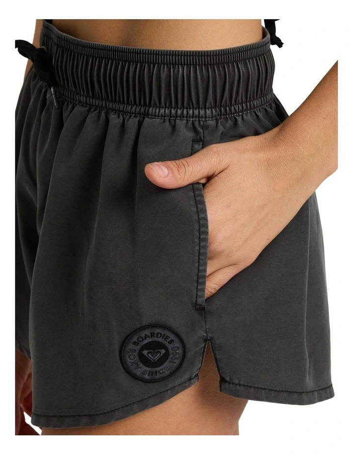 No Bad Waves Solid Boardshorts in Black image 4