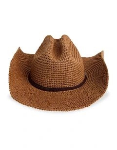 Rider Straw Hat in Brown