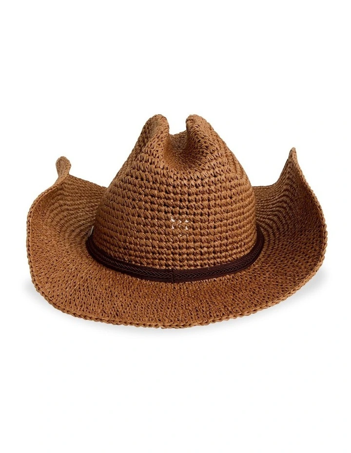 Rider Straw Hat in Brown image 2