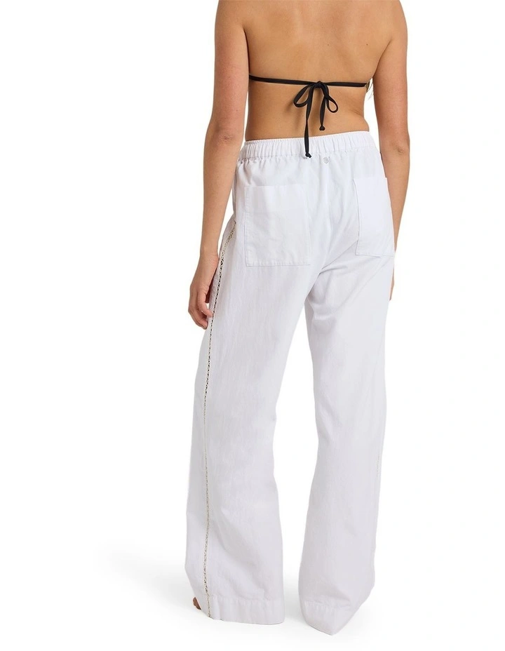 Sun Lover Linen Pants in White image 2
