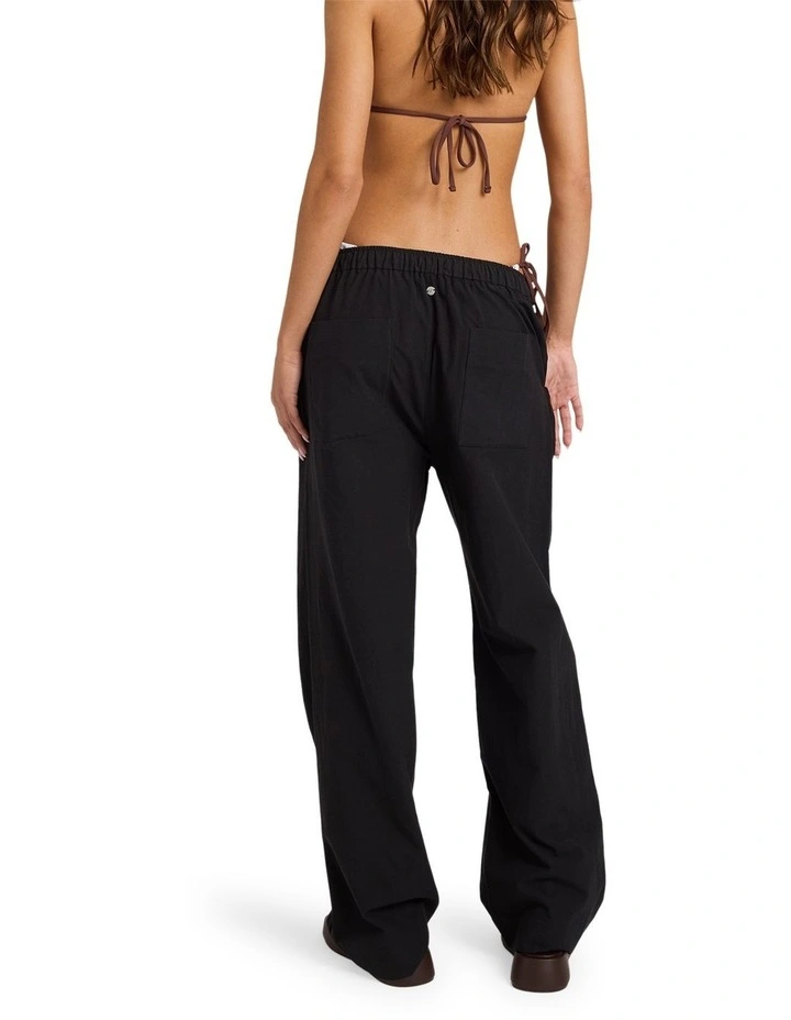 Sun Lover Linen Pants in Black image 2