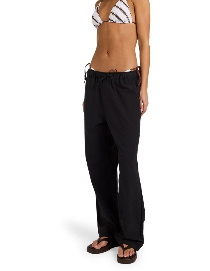 Sun Lover Linen Pants in Black image 3