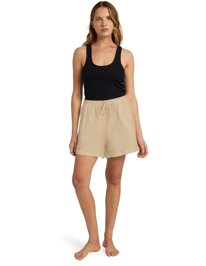 Lolani Linen Shorts in Beige image 5