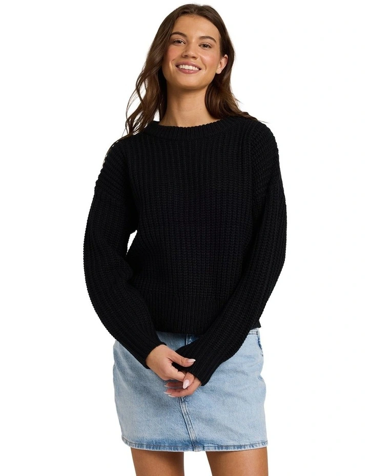 Coming Home Crew Neck in Black image 1