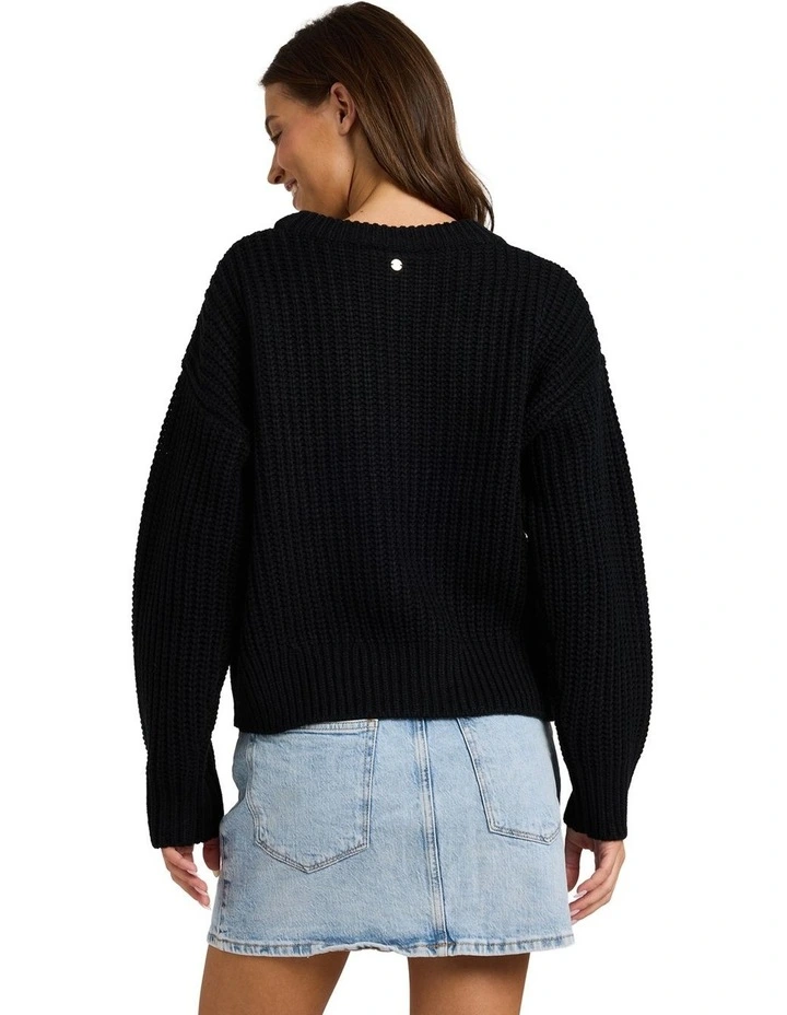 Coming Home Crew Neck in Black image 2