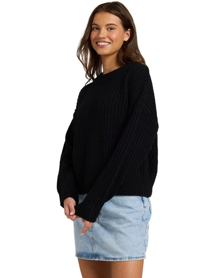 Coming Home Crew Neck in Black image 3