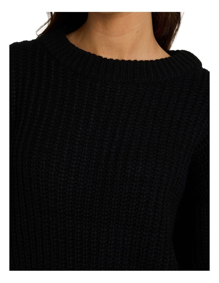 Coming Home Crew Neck in Black image 4