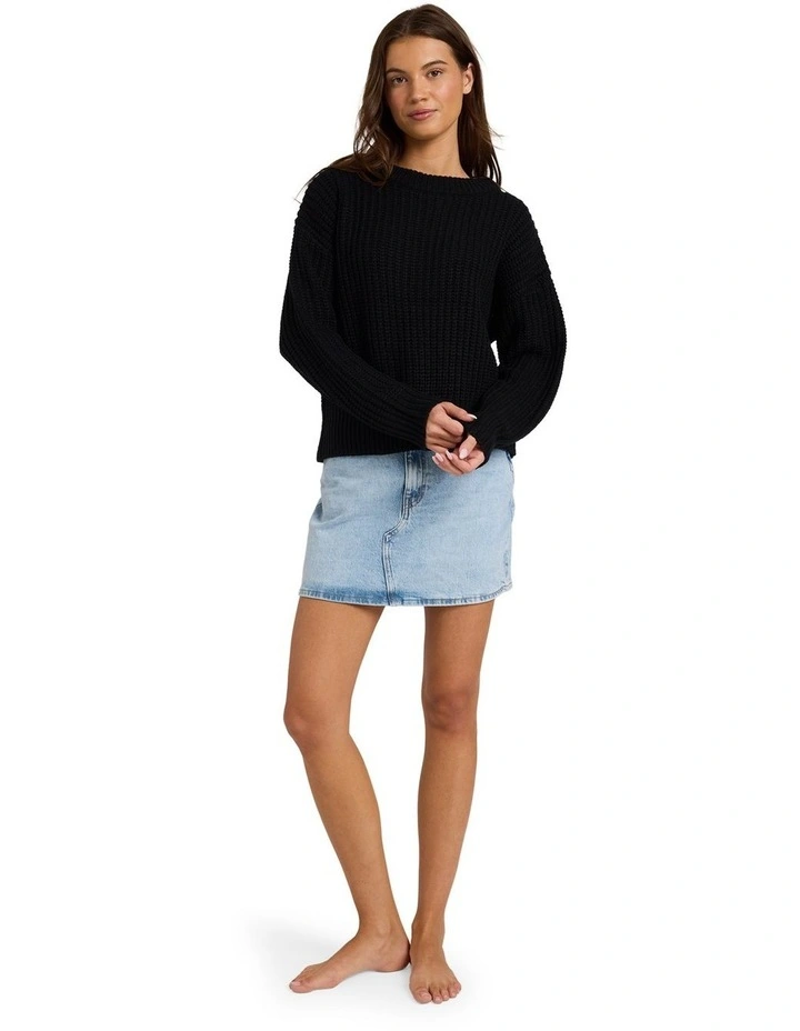 Coming Home Crew Neck in Black image 5