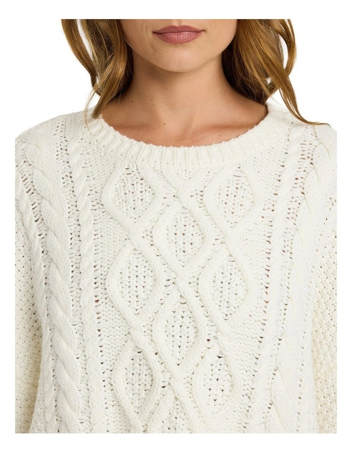 Crossing Sweater in White image 4