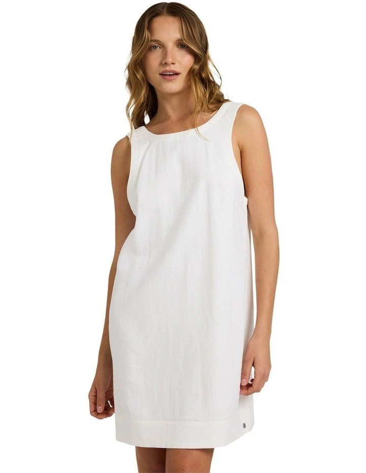Lucky Charm Mini Dress in White image 1