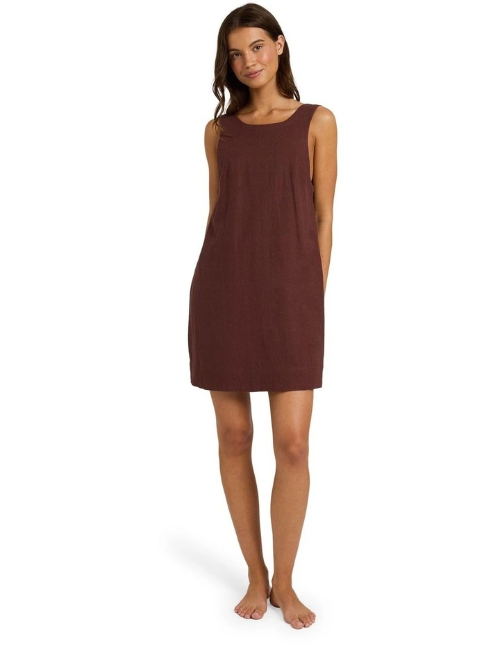 Lucky Charm Mini Dress in Brown image 5