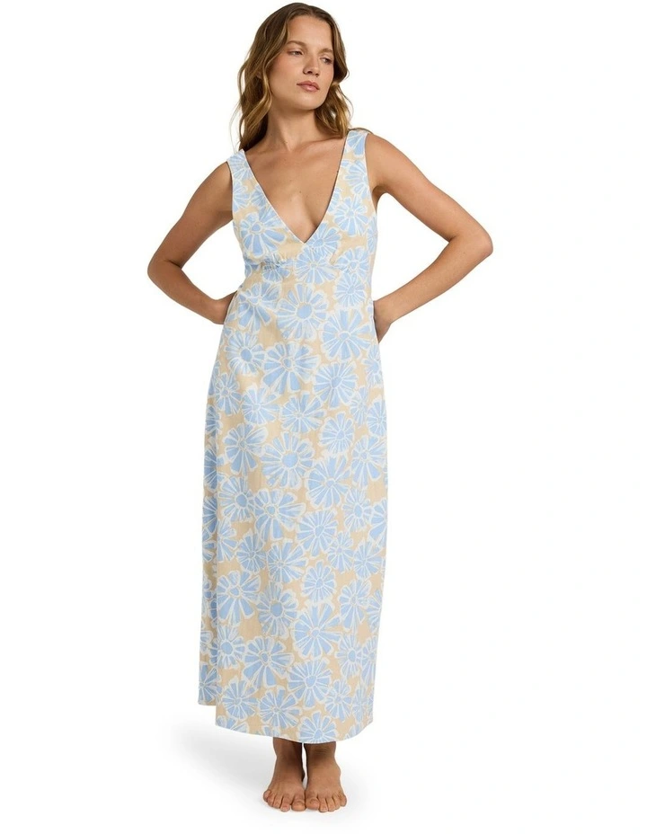 Daisy Haze Midi Dress in Blue image 1