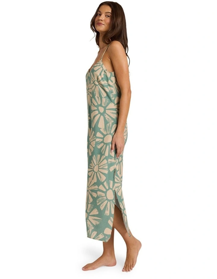 Suntribe Midi Dress in Green image 3