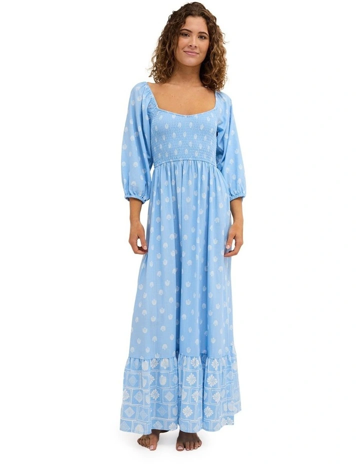 Borderline Maxi Dress in Blue image 1