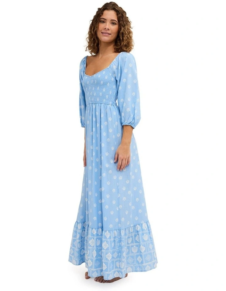 Borderline Maxi Dress in Blue image 3