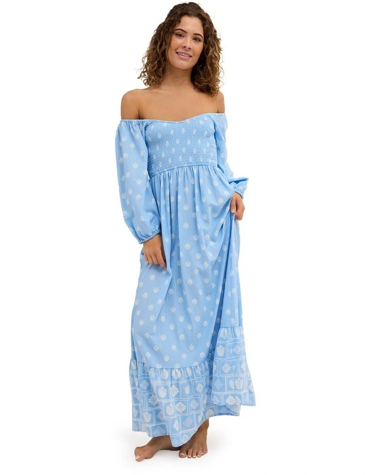 Borderline Maxi Dress in Blue image 5