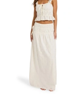Lucky One Maxi Skirt in White