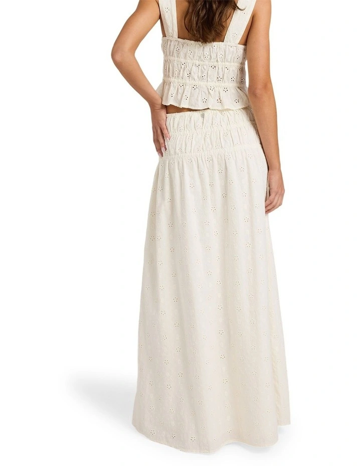 Lucky One Maxi Skirt in White image 2