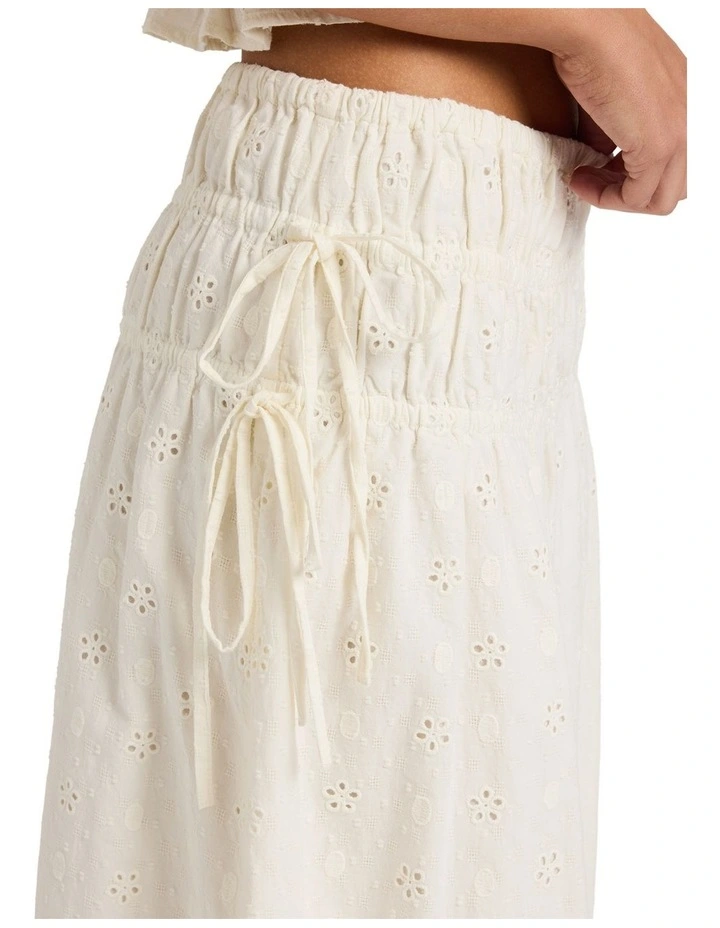 Lucky One Maxi Skirt in White image 4
