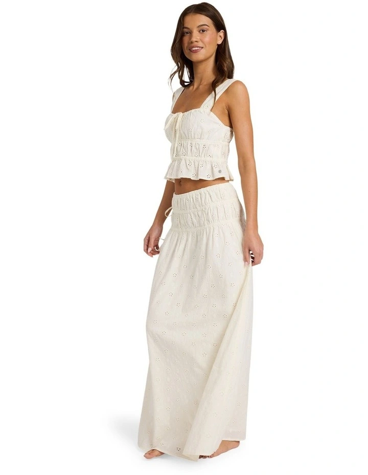 Lucky One Maxi Skirt in White image 5