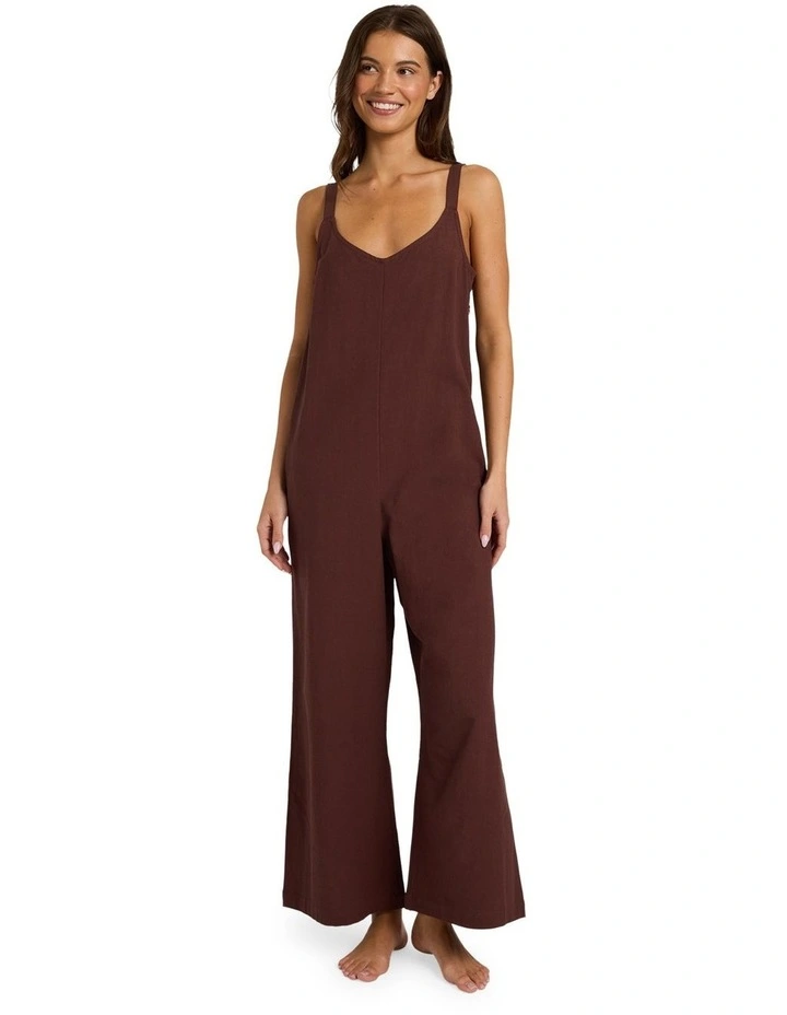 Summer Icon Playsuit in Brown image 1