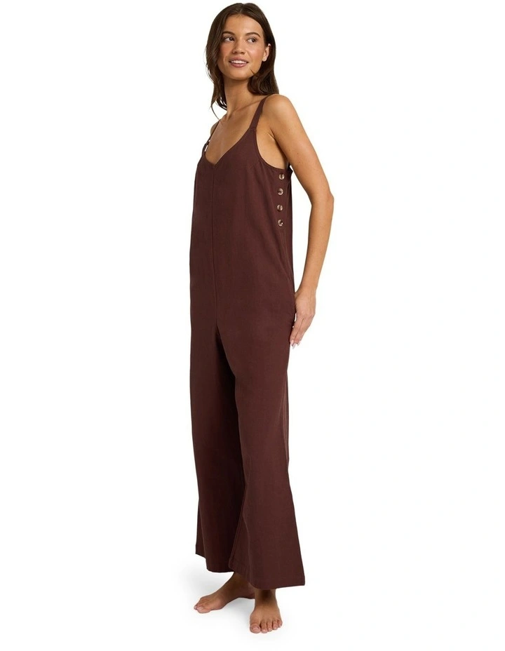 Summer Icon Playsuit in Brown image 3