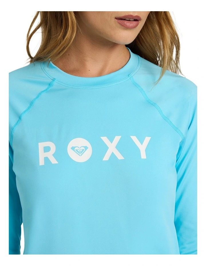 Essentials Long Sleeve Rashguard in Blue image 4