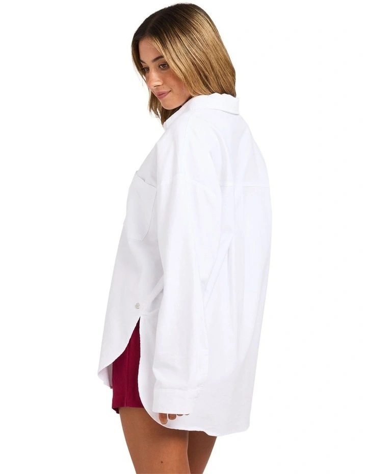 Alltime Long Sleeve Shirt in White image 2