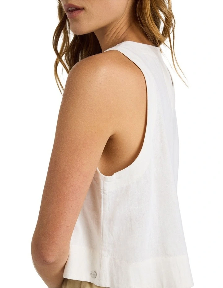 Amor Tank Top in White image 4