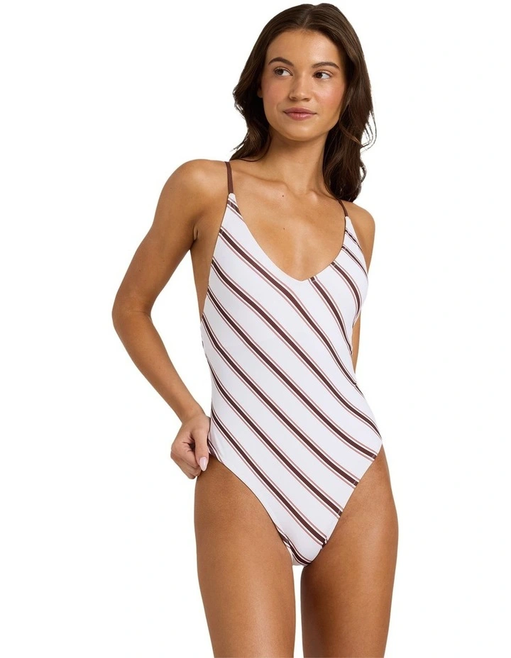 Sol Rays One Piece Swimsuit in White image 1