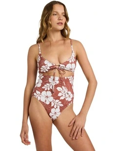 The Mo One Piece Swimsuit in Brown