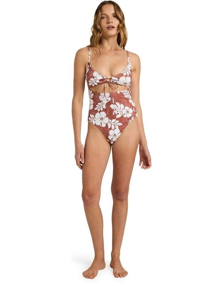 The Mo One Piece Swimsuit in Brown image 5