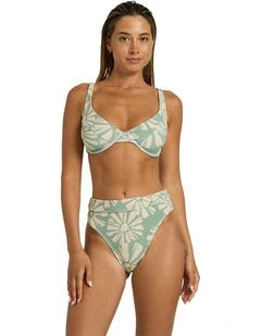 Suntribe D-Cup Bikini Top in Green