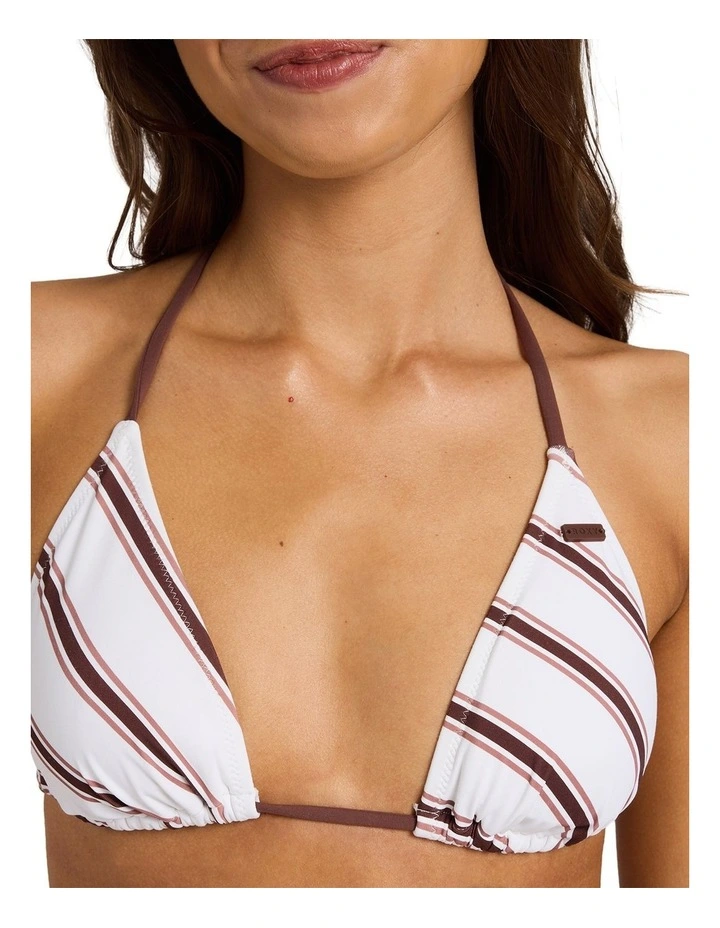 Sol Rays Tiki Tri Bikini Top in White image 4