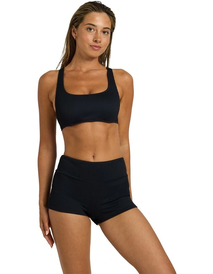 Love Underwire Bralette Bikini Top in Black image 1