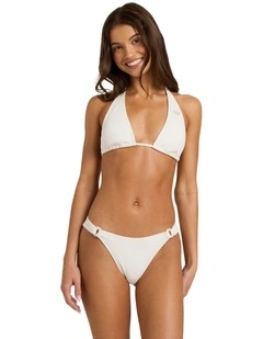 Sunshine Elong Tri Bikini Top in White