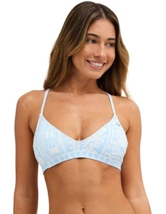 Florita Athletic Tri Bikini Top in Blue