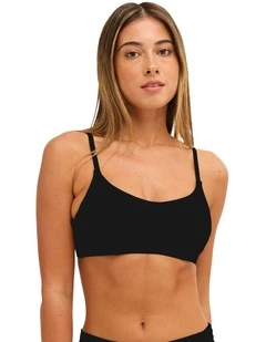 Beach Classics D Cup Bikini Top in Black