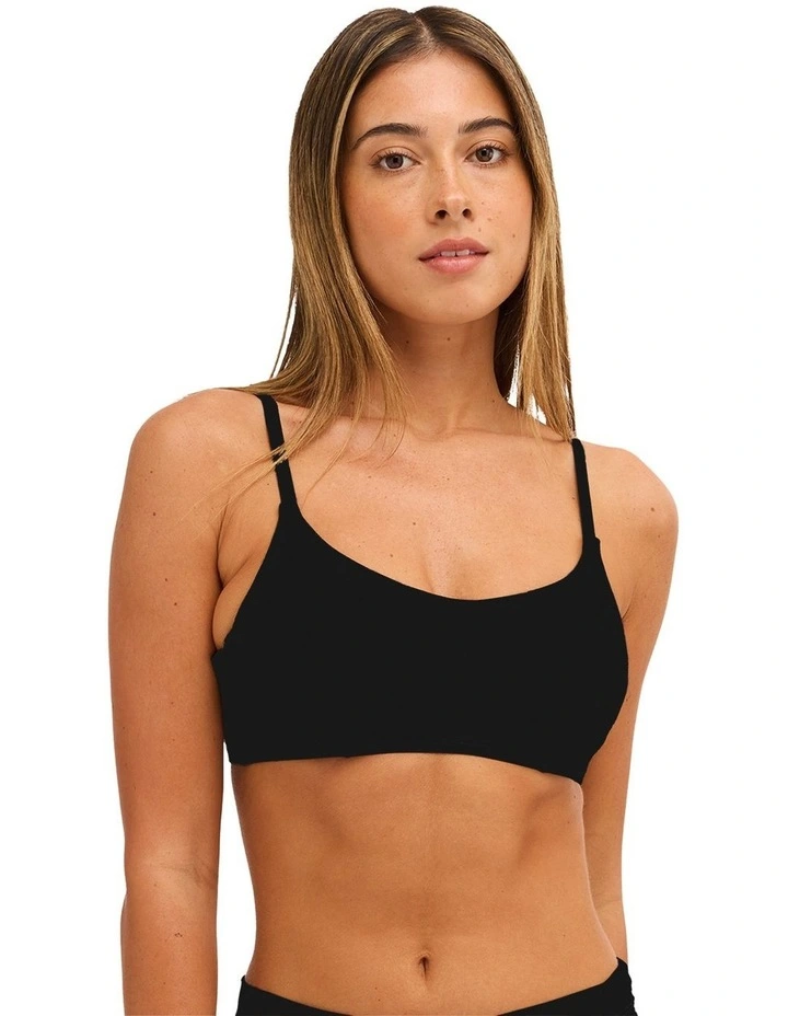 Beach Classics D Cup Bikini Top in Black image 1