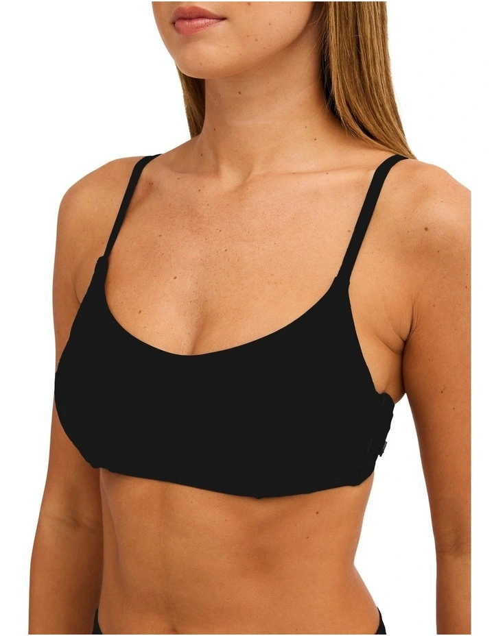 Beach Classics D Cup Bikini Top in Black image 4