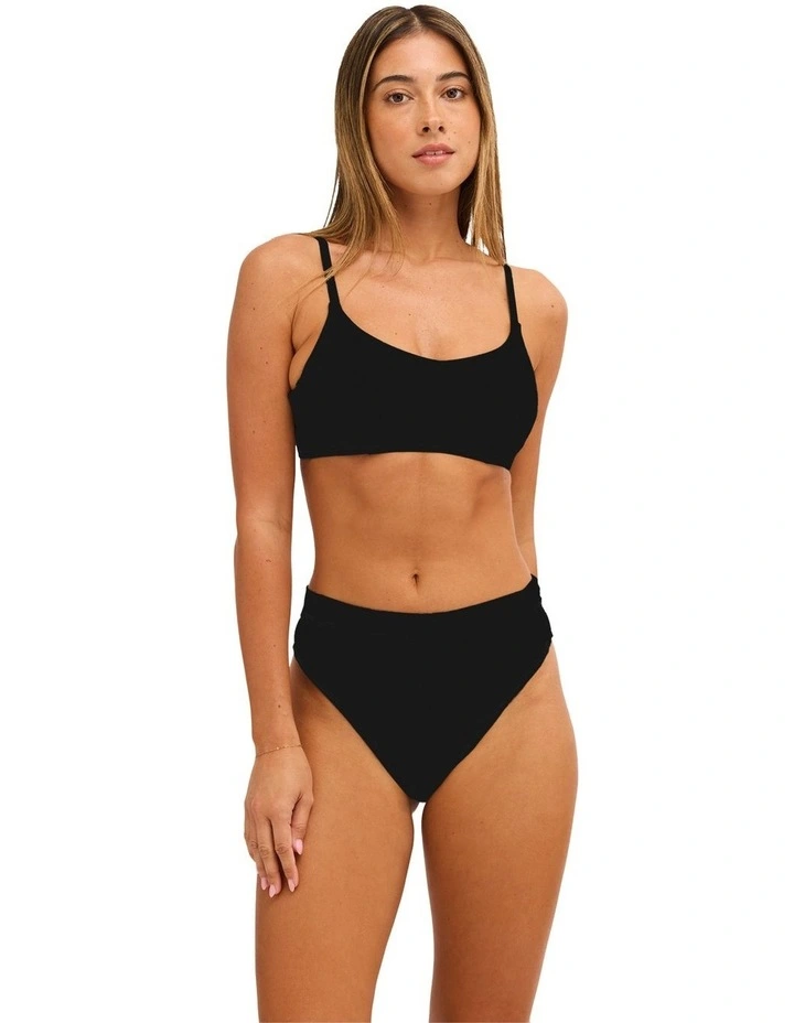 Beach Classics D Cup Bikini Top in Black image 5
