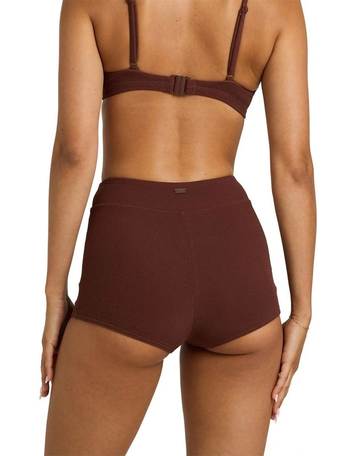 Palm Shadows Shorty Bikini Bottom in Brown image 2