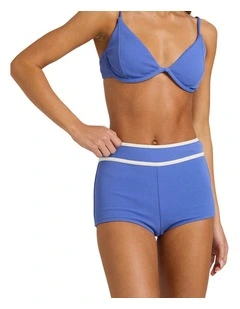 Kauai Shorty Bikini Bottom in Blue