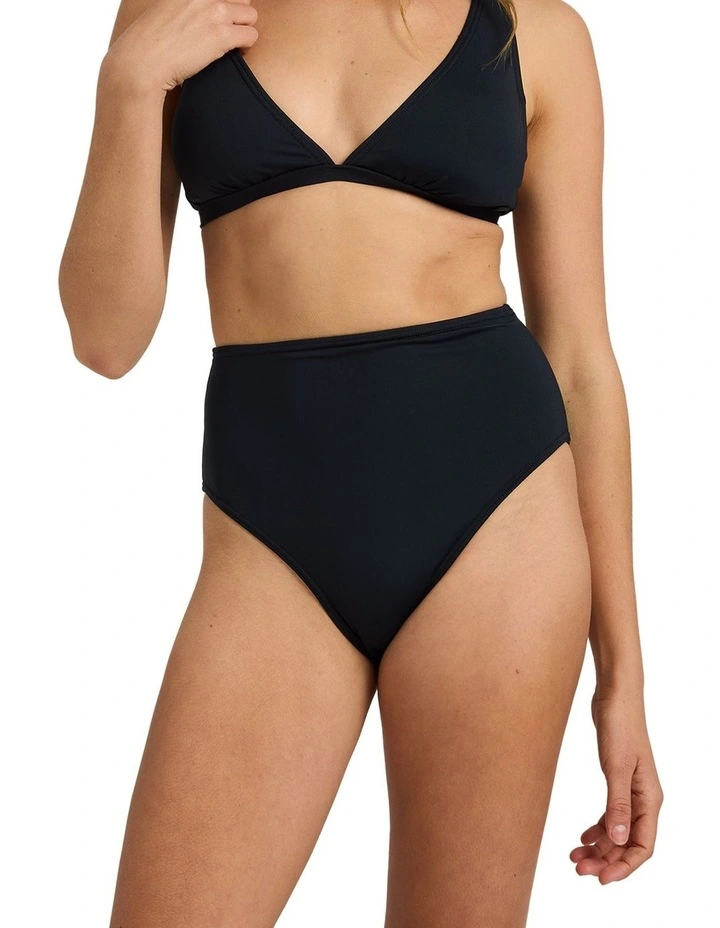 Beach Classics Mod Bikini Bottom in Black image 1