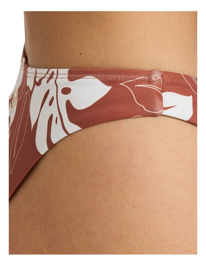 The Mo High Leg Cheeky Bikini Bottom in Brown image 4