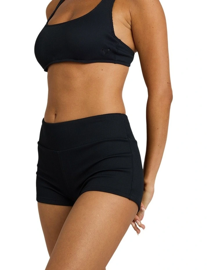 Roxy Love Boyleg Bikini Bottom in Black image 3