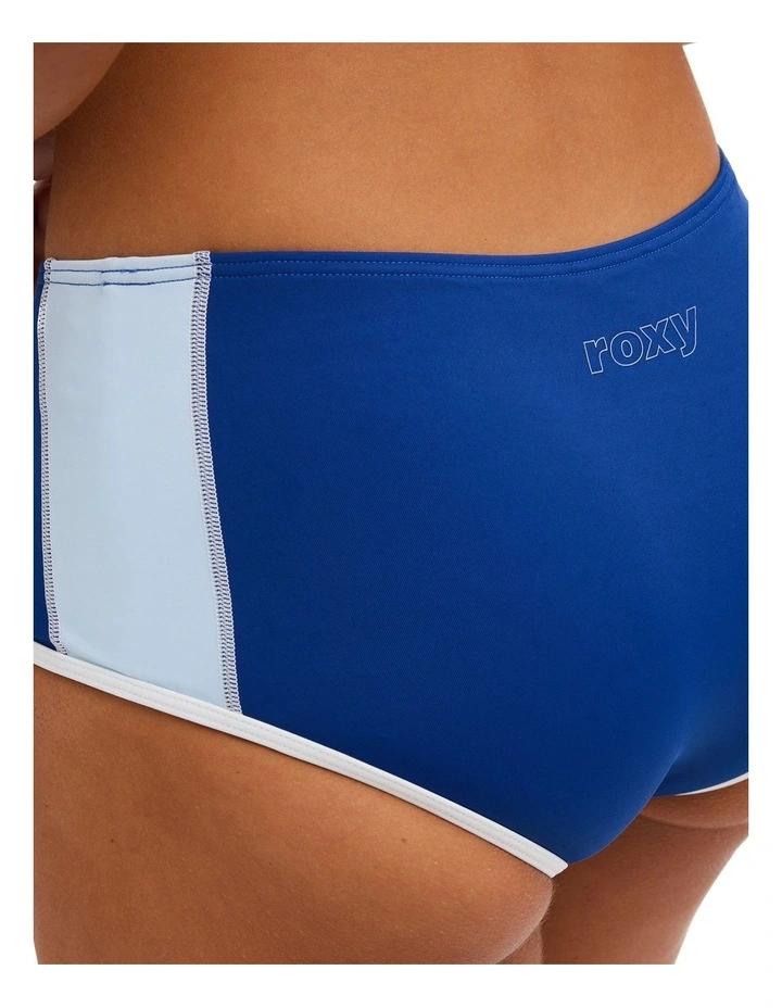 Active Panel Shorty Bikini Bottom in Blue image 4