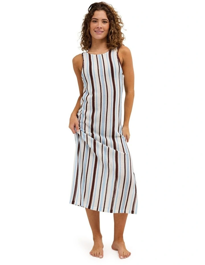 Paradiso Knitted Long Dress in Blue image 5